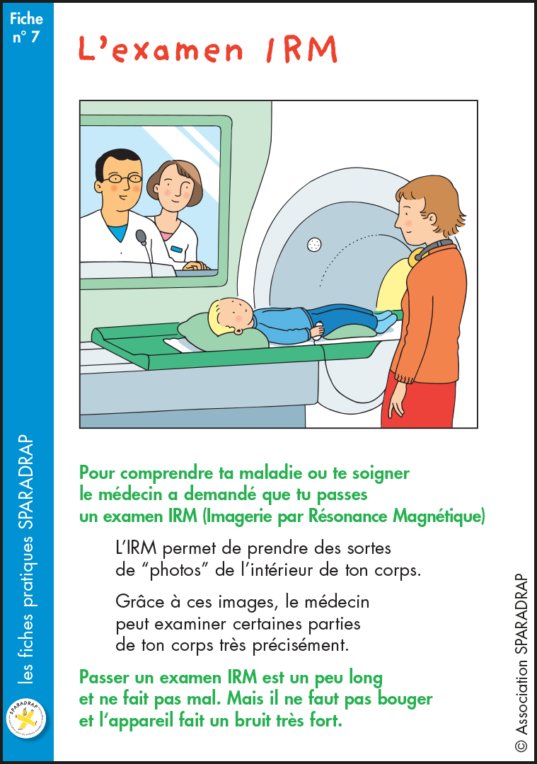 Couverture de la fiche "L'examen IRM"