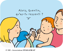 Le medecin dit " Alors Quentin, qu'as tu ressenti ? "