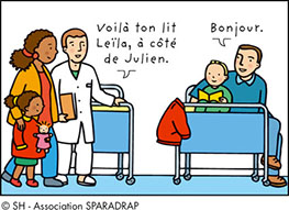 Voilà ton lit Leïla - Extrait du guide "Je vais me faire opérer. Alors on va t'endormir !"