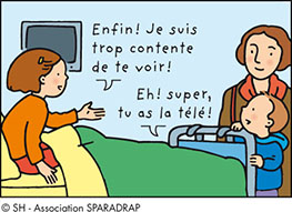 Je suis contente de te voir ! - Extrait du guide "J'ai une maladie grave..."