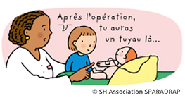 Après l'opération, tu auras un tuyau là - Extrait du guide "J'ai une maladie grave... On peut en parler !"