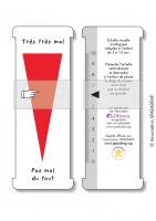 Visuels recto et verso de la réglette EVA d'autoévaluation de la douleur